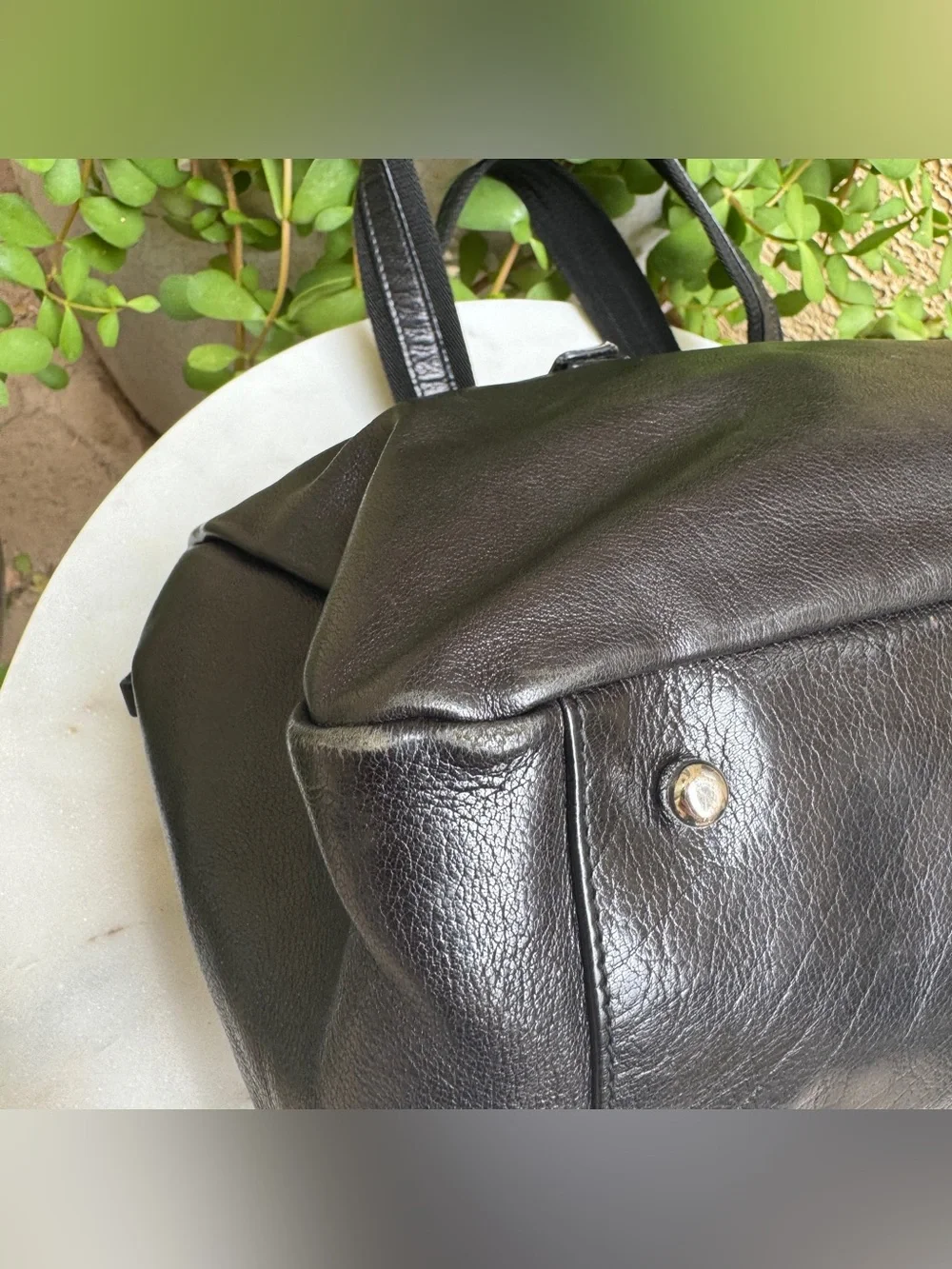 Yves Saint Laurent Studded Vintage Rive Gauche Satchel